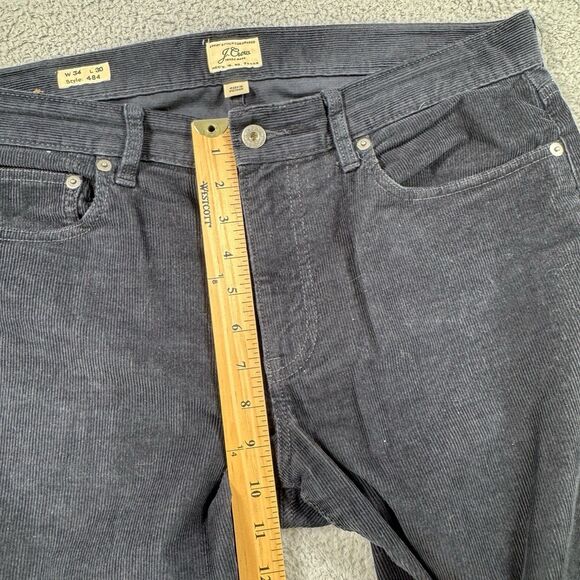S‎ J Crew Pants Mens 34x30 Blue Corduroy Chino 484 Slim Fit Classic Casual - Picture 7 of 11
